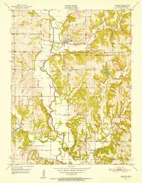 Download a high-resolution, GPS-compatible USGS topo map for Ozawkie, KS (1952 edition)