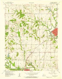 Download a high-resolution, GPS-compatible USGS topo map for Paola West, KS (1958 edition)