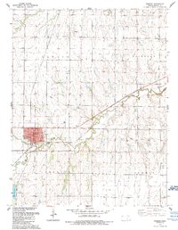 Download a high-resolution, GPS-compatible USGS topo map for Peabody, KS (1989 edition)