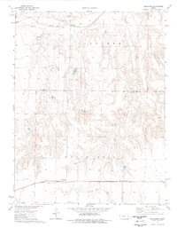 preview thumbnail of historical topo map of Lane County, KS in 1974