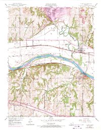 Download a high-resolution, GPS-compatible USGS topo map for Perry, KS (1971 edition)