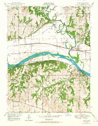 Download a high-resolution, GPS-compatible USGS topo map for Perry, KS (1968 edition)