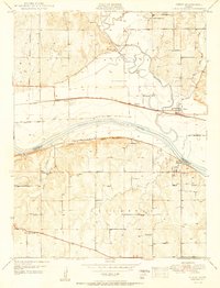 Download a high-resolution, GPS-compatible USGS topo map for Perry, KS (1950 edition)