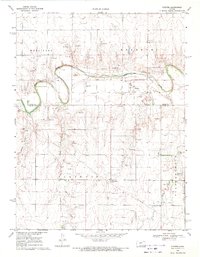 Download a high-resolution, GPS-compatible USGS topo map for Pfeifer, KS (1971 edition)