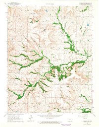 Download a high-resolution, GPS-compatible USGS topo map for Piedmont NW, KS (1965 edition)