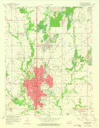 Download a high-resolution, GPS-compatible USGS topo map for Pittsburg, KS (1975 edition)