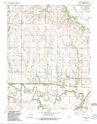 Download a high-resolution, GPS-compatible USGS topo map for Plymouth, KS (1990 edition)