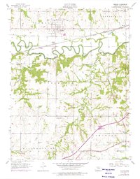Download a high-resolution, GPS-compatible USGS topo map for Pomona, KS (1975 edition)