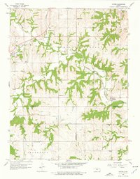 Download a high-resolution, GPS-compatible USGS topo map for Potter, KS (1976 edition)