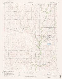 1961 Map of Potwin, 1962 Print