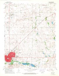 preview thumbnail of historical topo map of Pratt, KS in 1968