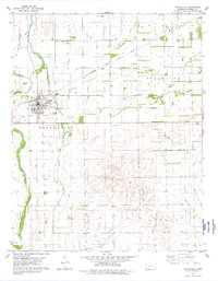 Download a high-resolution, GPS-compatible USGS topo map for Protection, KS (1980 edition)