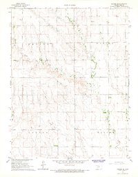 Download a high-resolution, GPS-compatible USGS topo map for Ransom SE, KS (1967 edition)