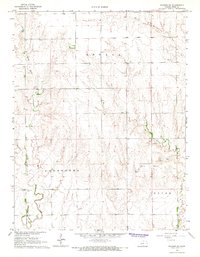 Download a high-resolution, GPS-compatible USGS topo map for Ransom SW, KS (1967 edition)