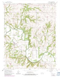Download a high-resolution, GPS-compatible USGS topo map for Rantoul, KS (1983 edition)