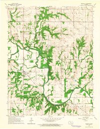 Download a high-resolution, GPS-compatible USGS topo map for Rantoul, KS (1964 edition)