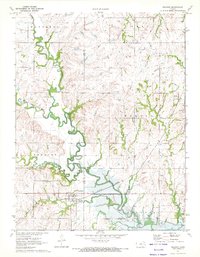 Download a high-resolution, GPS-compatible USGS topo map for Reading, KS (1972 edition)