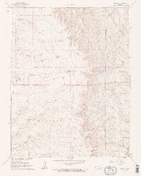 1961 Map of Rosalia, 1962 Print