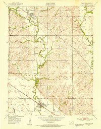 Download a high-resolution, GPS-compatible USGS topo map for Rossville, KS (1953 edition)