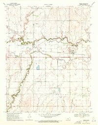 Download a high-resolution, GPS-compatible USGS topo map for Rozel, KS (1971 edition)
