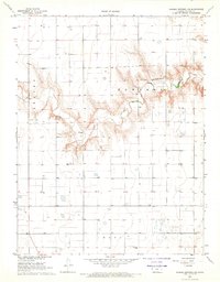 Download a high-resolution, GPS-compatible USGS topo map for Russell Springs 3 SE, KS (1969 edition)