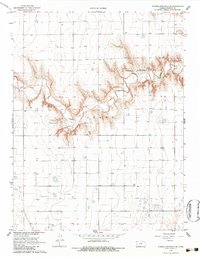 Download a high-resolution, GPS-compatible USGS topo map for Russell Springs 3 SE, KS (1983 edition)