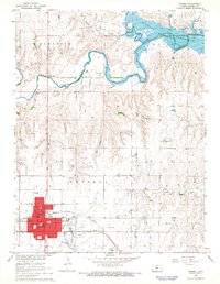 Download a high-resolution, GPS-compatible USGS topo map for Russell, KS (1968 edition)