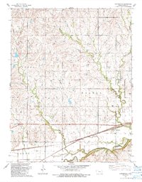 Download a high-resolution, GPS-compatible USGS topo map for Saffordville, KS (1990 edition)