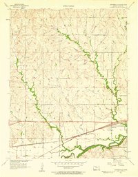 Download a high-resolution, GPS-compatible USGS topo map for Saffordville, KS (1958 edition)