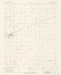 1968 Map of Satanta, 1970 Print