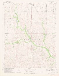 1973 Map of Sawyer, 1975 Print