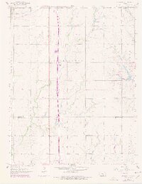 1959 Map of Sedgwick NE, 1978 Print