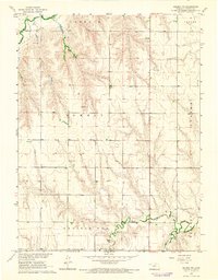 preview thumbnail of historical topo map of Decatur County, KS in 1965