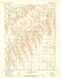 preview thumbnail of historical topo map of Decatur County, KS in 1965