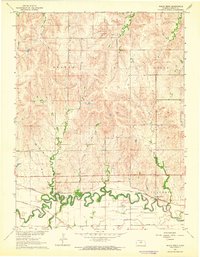 Download a high-resolution, GPS-compatible USGS topo map for Shady Bend, KS (1964 edition)