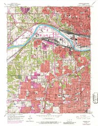 Download a high-resolution, GPS-compatible USGS topo map for Shawnee, KS (1986 edition)