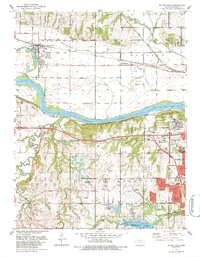 Download a high-resolution, GPS-compatible USGS topo map for Silver Lake, KS (1984 edition)