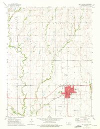 1973 Map of Smith Center, KS, 1975 Print