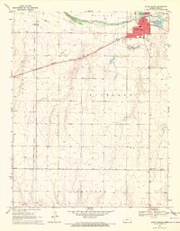 Download a high-resolution, GPS-compatible USGS topo map for South Dodge, KS (1971 edition)