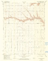 Download a high-resolution, GPS-compatible USGS topo map for South of Twin Butte, KS (1993 edition)