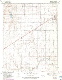 preview thumbnail of historical topo map of Spearville, KS in 1972