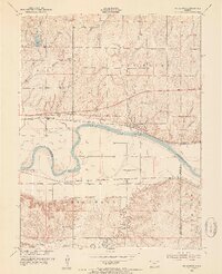 1953 Map of St George, 1954 Print