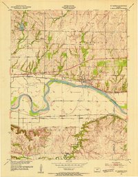 Download a high-resolution, GPS-compatible USGS topo map for St George, KS (1954 edition)