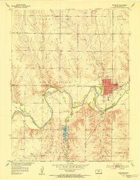 Download a high-resolution, GPS-compatible USGS topo map for Stockton, KS (1954 edition)