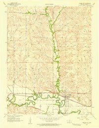 Download a high-resolution, GPS-compatible USGS topo map for Strong City, KS (1958 edition)