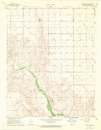 Download a high-resolution, GPS-compatible USGS topo map for Sublette SW, KS (1969 edition)