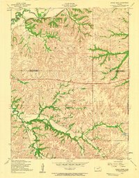 Download a high-resolution, GPS-compatible USGS topo map for Swede Creek, KS (1958 edition)
