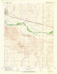 Download a high-resolution, GPS-compatible USGS topo map for Syracuse East, KS (1967 edition)