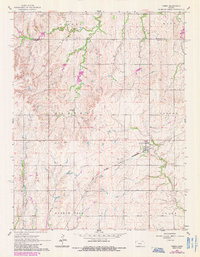 Download a high-resolution, GPS-compatible USGS topo map for Tampa, KS (1985 edition)