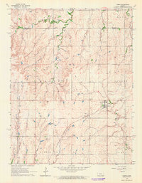 Download a high-resolution, GPS-compatible USGS topo map for Tampa, KS (1965 edition)